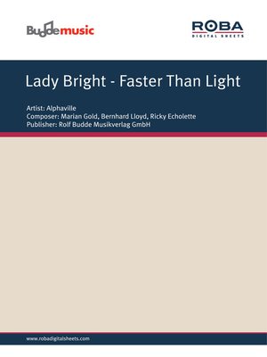 cover image of Lady Bright--Faster Than Light